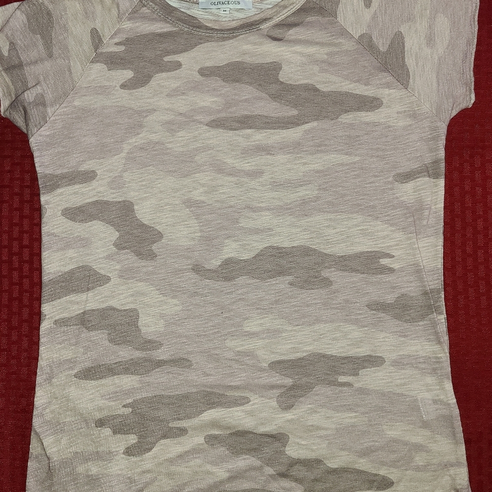 OLIVACEOUS  camouflage  T Shirt  women